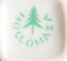 Hollóházi pálinkás készlet, 6 személyes, teljes, hibátlan, díszdobozban