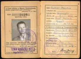 1962 Miskolc, Lenin Kohászati Művek Légoltalmi parancsnoksága által kiállított fényképes légoltalmi igazolvány