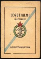 1962 Miskolc, Lenin Kohászati Művek Légoltalmi parancsnoksága által kiállított fényképes légoltalmi ...