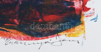 Olvashatatlan jelzéssel: Gesztusok. Vegyes technika, karton. 94x64 cm