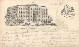 Balatonfüred Erzsébet udvar litho