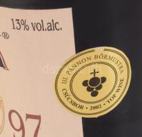 1997 Bock Villányi Cabernet Sauvignon &amp; Franc, Bock Cuvée Barrique, "III. Pannon Bormus...
