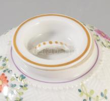 Herendi óherendi Windsor mintás váza, jelzett, fedele feltehetően pótolt, m: 10,5 cm