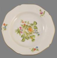 Herendi rózsamintás ékszeres tálka, jelzett, hibátlan, d: 10 cm