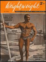 1964 Wrightweight fitnesz/testépítő magazin egy száma, fekete-fehér képekkel, angol nyelven, 32 p.