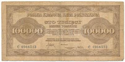 Lengyelország 1923. 100.000M T:F,VG Poland 1923. 100.000 Marek C:F,VG Krause 34.