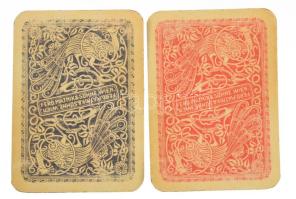 Régi Piatnik francia kártya, 2 pakli (2x54 lap)