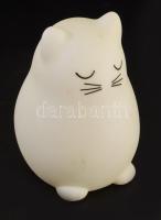 Macska figurás asztali lámpa, m: 15,5 cm