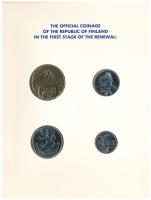 Finnország 1991. 10p - 5M (4xklf) forgalmi sor karton dísztokban T:UNC
Finland 1991. 10 Penniä - 5 ...