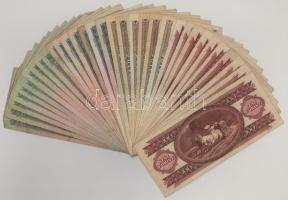 33db-os szocialista forint bankjegy tétel, benne: 10-20-50-100Ft-os névértékek T:vegyes