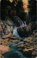 1923 Nadrág, Nadrag, Steinacker; Kornet-völgyi vízesés. Rusz Árpád kiadása / Wasserfall im Kornettal / waterfall (fa)