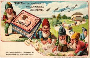 Purgen ist ein vorzügliches, wohlschmekendes Abführmittel / Purgen hashajtó humoros reklámja törpékk...