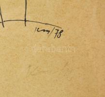 Olvashatatlan (Kass?) jelzéssel: Állat. Tus, papír. Üvegezett fakeretben. 36x28 cm