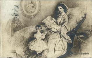 1908 Kaiserin Elisabeth / Erzsébet királyné (Sissi) / Empress Elisabeth of Austria (Sisi). B.K.W.I. (fl)