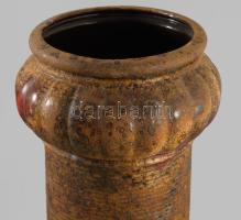 Modern osztrák padlóváza, jelzett, m: 39 cm