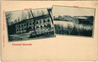 Hévíz, Hetes Ház, fürdő. Sujánszky József kiadása. Art Nouveau (EK)