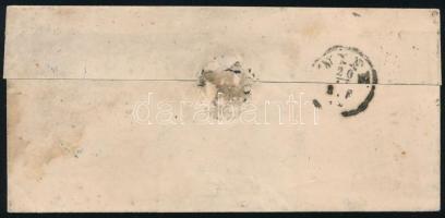 1871 Réznyomat 25kr levélen Párizsba (220.000) / Mi 13 on cover "PEST TERÉZVÁROS" Paris