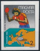 1982 Asztalitenisz EB, Budapest vágott bélyeg