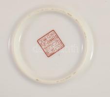 Kínai imari kínáló, jelzett, hibátlan, d: 31,5 cm