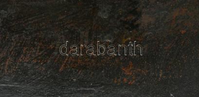 Olvashatatlan (Kasznár?) jelzéssel: Csavargó. Olaj, karton. Sérült. 71x50 cm