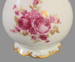 Wallendorf rózsamintás váza, jelzett, hibátlan, m: 10 cm