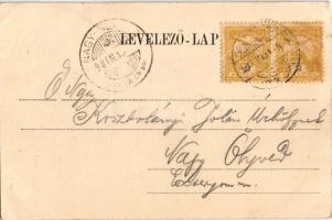 1900 Hortobágy, szerelmes bojtár. Pongrácz Géza kiadása Kiss Ferenc eredeti fényképe után (kis szaka...