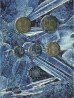 Finnország 2000. 10p - 10M (5xklf) forgalmi sor + "Finn verde" Cu-Ni zseton szettben, kart...