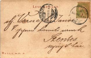 1904 Hortobágy, hat ökrös szénás szekér, magyar folklór. D.T.C.L. Ser. 271. 16. + "KOLOZSVÁR - ...