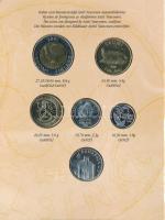 Finnország 2001. 10p - 10M (5xklf) forgalmi sor + "Finn verde" Cu-Ni zseton szettben, kart...