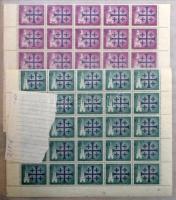 Ívberakó, benne Berlin ívek, ívdarabok közte Mi 190 teljes ív, 215-216, 210-229 és 266-269 teljes ív...