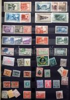 Gyűjtemény a klasszikusoktól jobb kiadásokkal, hozzá kevés külföldi és parafilatélia, 12 vastag fekete lapos nagy berakóban