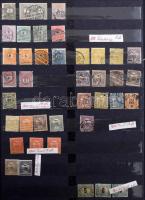 Gyűjtemény a klasszikusoktól jobb kiadásokkal, hozzá kevés külföldi és parafilatélia, 12 vastag feke...