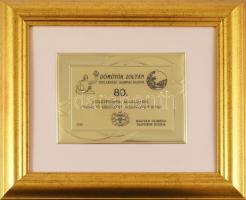 2015 Dömötör Zoltán (1935-2019) olimpiai bajnok vízilabdázó és úszó 80. születésnapjára adott aranyo...