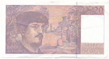 Franciaország 1991. 20Fr "B.033 769981" T:F szép papír
France 1991. 20 Francs "B.033...