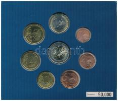 Málta 2008. 1c-2E (8xklf) forgalmi összeállítás karton dísztokban, sorszámozott tanúsítvánnyal, emlé...