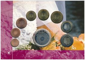 Hollandia 2003. 1c-2E (8xklf) forgalmi sor + "Nederlandse Huwelijkspenning" Cu-Ni "Of...