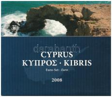 Ciprus 2008. 1c-2E (8xklf) forgalmi összeállítás karton dísztokban, emlékérem nélkül T:UNC
Cyprus 2...