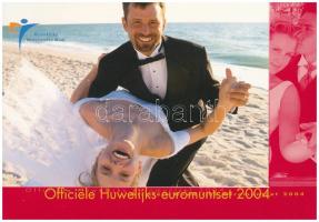 Hollandia 2004. 1c-2E (8xklf) forgalmi sor + "Nederlandse Huwelijkspenning" Cu-Ni "Of...