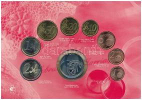 Hollandia 2004. 1c-2E (8xklf) forgalmi sor + "Nederlandse Huwelijkspenning" Cu-Ni "Of...