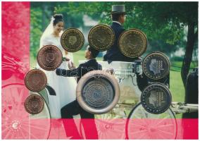 Hollandia 2004. 1c-2E (8xklf) forgalmi sor + "Nederlandse Huwelijkspenning" Cu-Ni "Of...