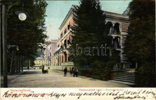 Herkulesfürdő, Baile Herculane; Ferenc József udvar. R. Krizsány kiadása / Franz Josefs Hof / spa (fl)