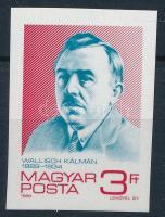 1989 Wallisch Kálmán vágott bélyeg