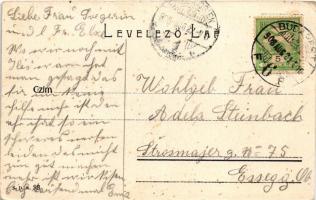 1908 Budapest XIII. Lipót körút, Rum és Cognac reklám, villamos. S.D.M. 93. (EB)