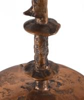 Iparművész réz kupa, zománc díszítéssel. 18 cm