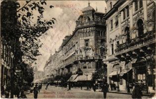 Budapest V. Kossuth Lajos utca és Semmelweis utca sarok, hintók, Erdélyi udvari fényképész műterme, ...