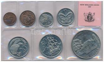 Új-Zéland 1977. 1c-1$ (7xklf) forgalmi sor műbőr tokban T:UNC
New Zealand 1977. 1 Cent - 1 Dollar (...