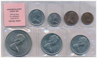 Új-Zéland 1977. 1c-1$ (7xklf) forgalmi sor műbőr tokban T:UNC
New Zealand 1977. 1 Cent - 1 Dollar (...