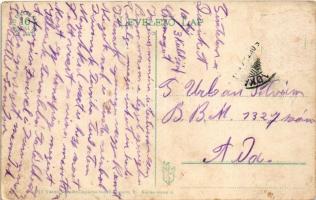 Szabadka, Subotica; Vasút utca és Reichl palota. Vasúti levelezőlapárusítás / street view with palac...