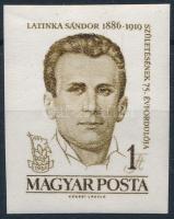1961 Arcképek III. - Latinka Sándor vágott bélyeg