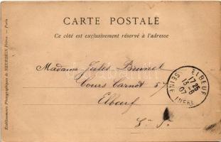 1907 Rouen, Facade de la Cathedrale. Neurdein Fréres / cathedral (surface damage)